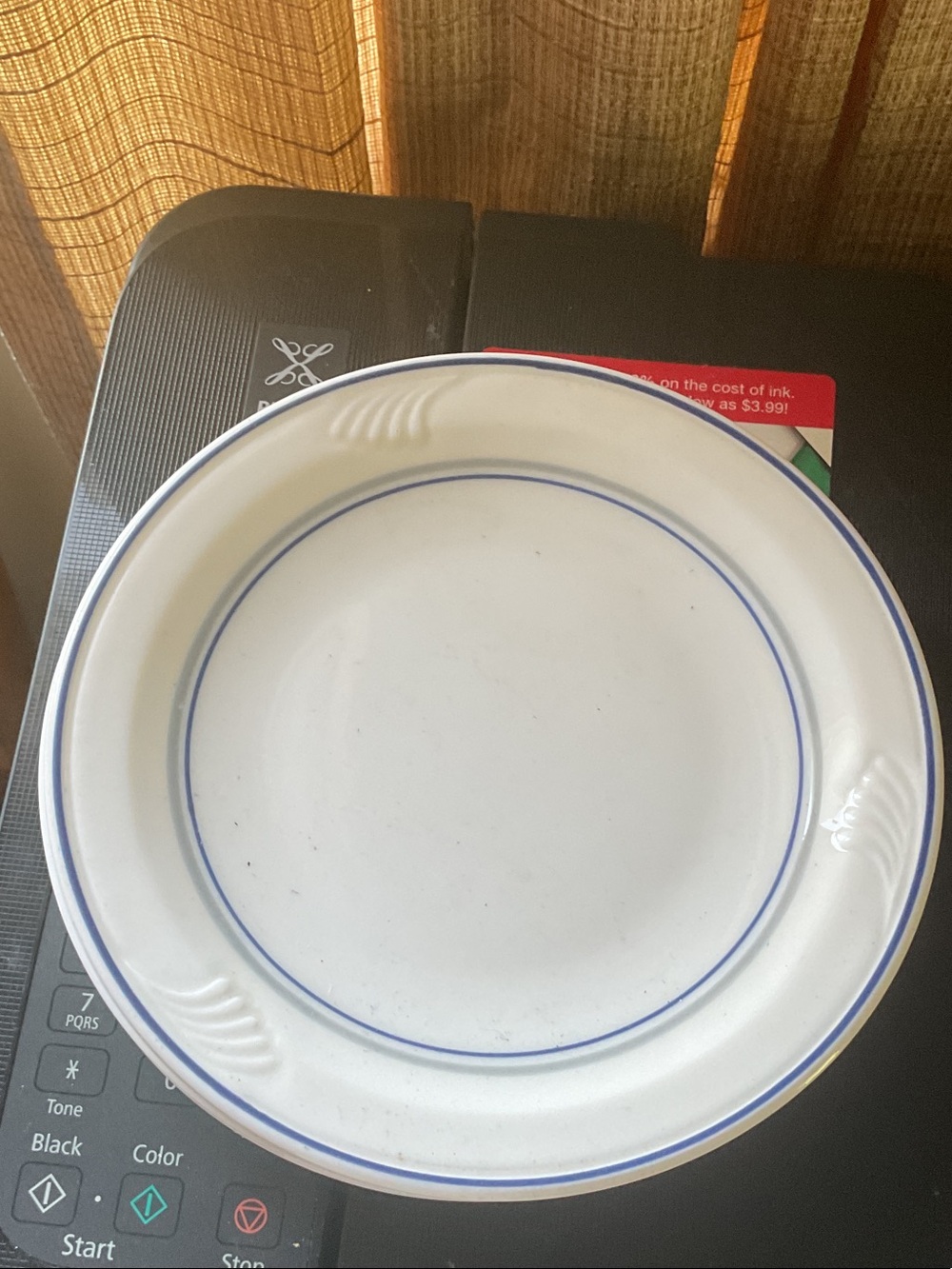 Corning Pyroceram 6 bread, and butter plates